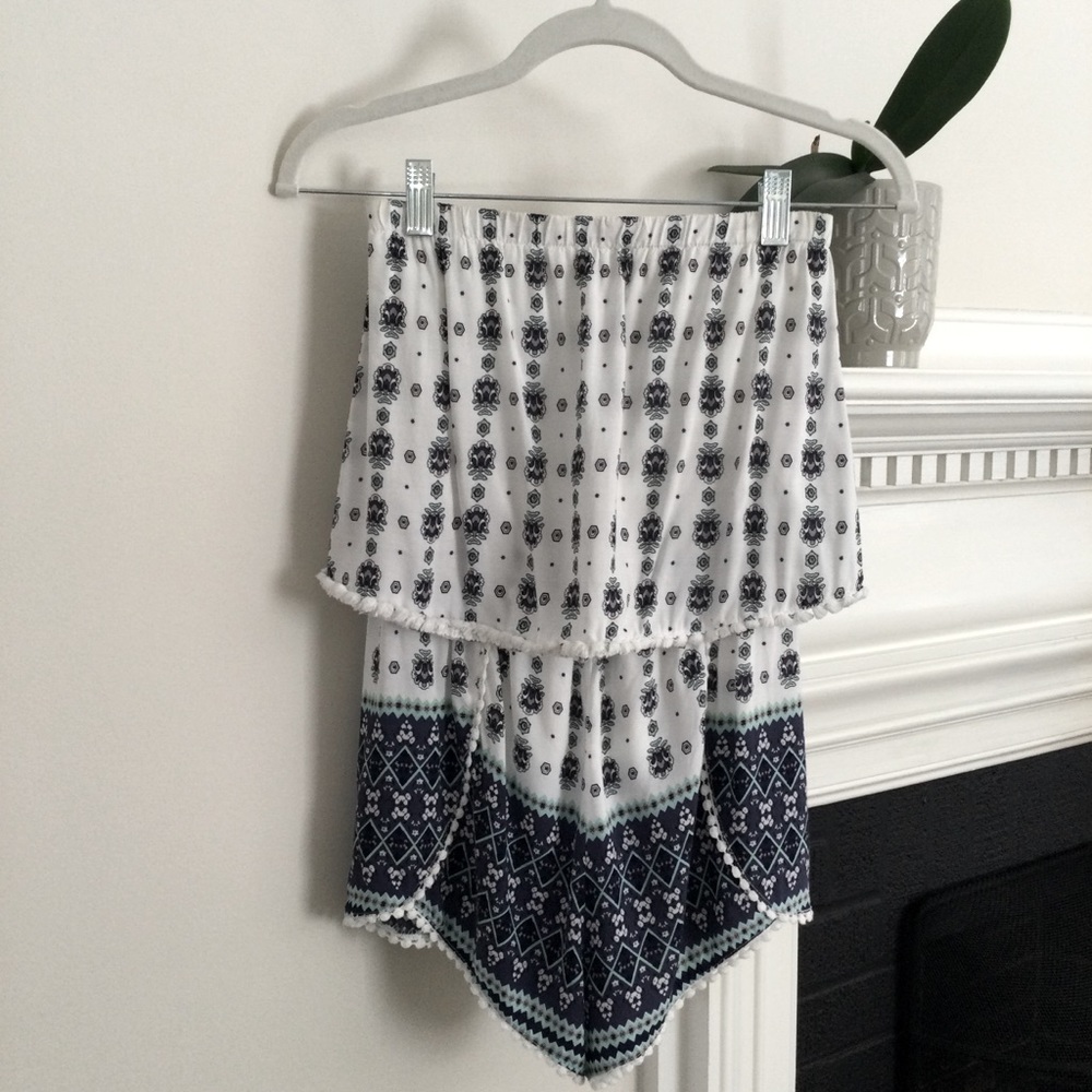 Into Bohemian Strapless Romper